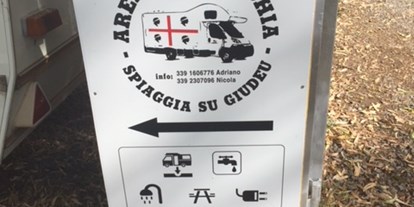 Reisemobilstellplatz - Entsorgung Toilettenkassette - Italien - Area Camper Chia