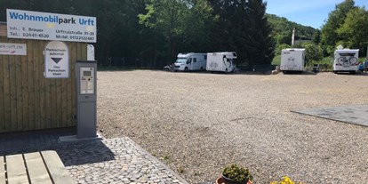 Motorhome parking space - Wintercamping - Eifel - Wohnmobilpark Urft