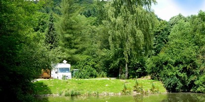 Reisemobilstellplatz - Umgebungsschwerpunkt: Fluss - Hessen - Stellplatz am Teich I - Camping-und Ferienpark Teichmann