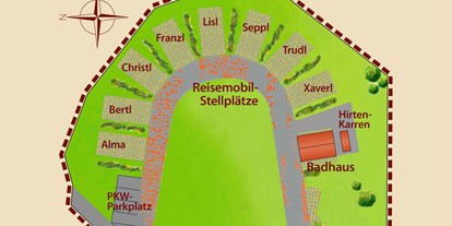 Motorhome parking space - Art des Stellplatz: im Campingplatz - Schwarzwald - Almruhe "Die erste Alm im Nordschwarzwald"