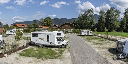 Motorhome parking space - WLAN: am ganzen Platz vorhanden - Oberbayern - Campingplatz - Lenggrieser Bergcamping