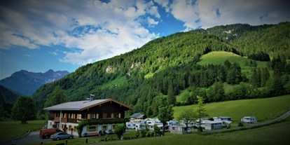 Reisemobilstellplatz - Umgebungsschwerpunkt: See - Tirol - Campingplatz "Maurerhäusl"