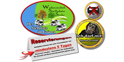 Motorhome parking space - Umgebungsschwerpunkt: Meer - Germany - Einige Info´s: >>> Fragen Sie bitte erst ab 5 Tagen Verweildauer nach einer Reservierung !!! <<  >>     Haustiere dürfen mit !!! <<  >> Some information: >>> Please ask for a reservation for a stay of 5 days or more !!! << >> Pets are allowed !!!     - Stellplatz im Grünen der Fa. Stuhr