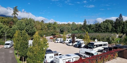 Reisemobilstellplatz - Umgebungsschwerpunkt: See - Italien - Stellplatz Eppan Camping Montiggl