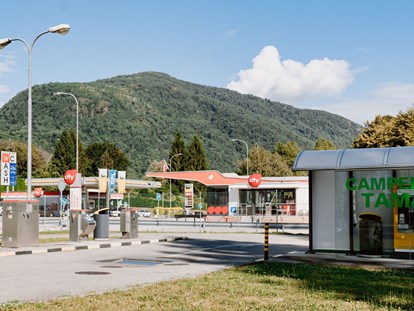 Reisemobilstellplatz - Art des Stellplatz: bei Freizeitpark - Sonogno - Grauwasserentsorgung  - Camper Area Tamaro
