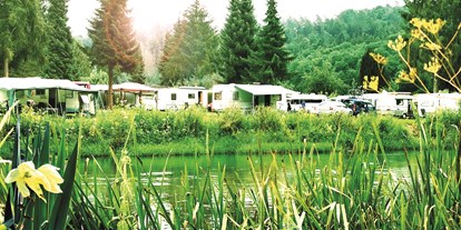 Reisemobilstellplatz - Art des Stellplatz: im Campingplatz - Hessen - Camping Fuldaschleife-Uferplätze - Camping Fuldaschleife