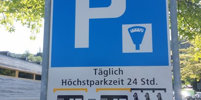 Motorhome parking space - Sauna - Appenzell - Maximale parkzeit - Parkplatz Paul-Grüninger-Station