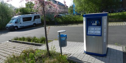 Reisemobilstellplatz - Art des Stellplatz: bei Freibad - Sachsen - Beschreibungstext für das Bild - Johannisbad Freiberg