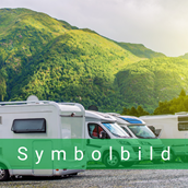 RV parking space - Symbolbild - Camping, Stellplatz, Van-Life - Area sosta Ippocamper