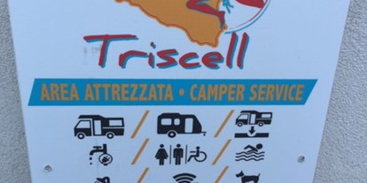 Motorhome parking space - öffentliche Verkehrsmittel - Sicily - Triscell