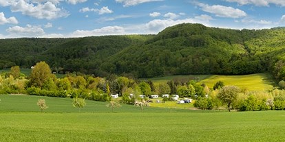 Reisemobilstellplatz - Umgebungsschwerpunkt: am Land - Panoramablick übers Schellental - Campingpark Schellental