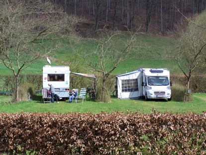 Motorhome parking space - Wohnwagen erlaubt - Germany - Campingpark Schellental