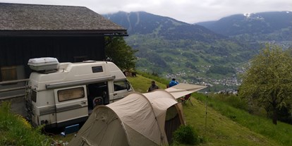 Reisemobilstellplatz - Wohnwagen erlaubt - Österreich - Latangerhüsli auf 1020m