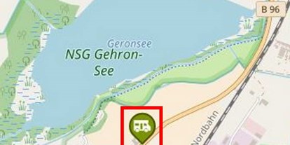 Reisemobilstellplatz - Lindow (Mark) - Lage direkt am Naturschutzgebiet Geronsee - Gransee (Geronsee)