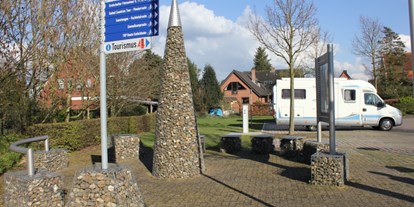 Motorhome parking space - Stromanschluss - Nord Overijssel - Wohnmobilstellplatz Emlichheim