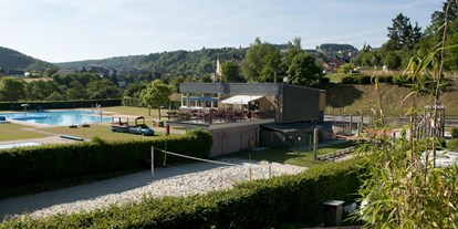 Reisemobilstellplatz - Umgebungsschwerpunkt: Stadt - Luxemburg - Campingplatz mit Restaurant und Freibad - Camping Kaul