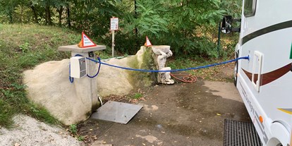 Reisemobilstellplatz - Bademöglichkeit für Hunde - Sachsen-Anhalt - Ver- und Entsorgung - Stellplatz Marina Coswig