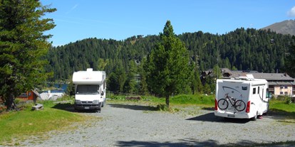 Reisemobilstellplatz - Umgebungsschwerpunkt: am Land - Kärnten - Mit Blick auf den Turracher See. - Bergheim Schmidt Turracher Höhe