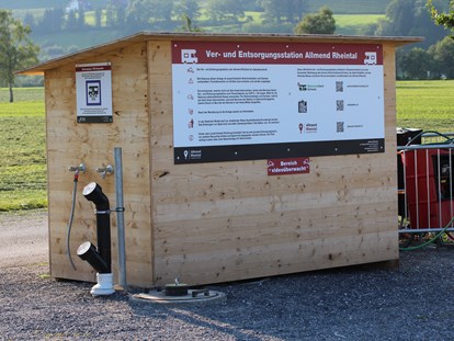 Motorhome parking space - Umgebungsschwerpunkt: am Land - Frischwasser- & Entsorgungsstation - Allmend Rheintal