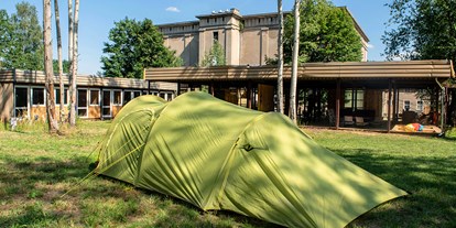 Reisemobilstellplatz - Art des Stellplatz: bei Sehenswürdigkeit - Sachsen - Camping am Industrie-Denkmal - Camping am Kühlhaus