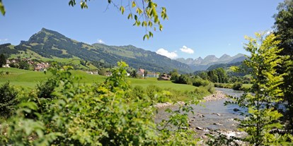 Reisemobilstellplatz - Umgebungsschwerpunkt: Berg - Schweiz - An der Thur lassen sich Bade- und Grillplätze finden. - Stellplatz Parkplatz Wolzenalp
