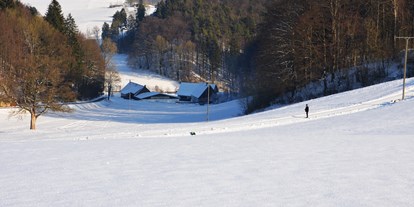 Reisemobilstellplatz - Umgebungsschwerpunkt: am Land - Winterzauber im Melbecketal. - Naturcampingstellplätze auf dem Ferienhof Verse im Sauerland.