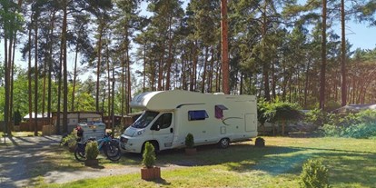 Reisemobilstellplatz - Art des Stellplatz: im Campingplatz - Brandenburg Süd - weitere Plätze - Stellplatz Waldcamping Am Großsee
