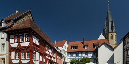 Reisemobilstellplatz - Sinsheim - Mittelalterlicher Marktplatz von Eppingen
Foto Stadt Eppingen, Thunert - Wohnmobilhalt an der Hilsbach