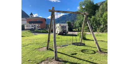 Reisemobilstellplatz - Umgebungsschwerpunkt: Berg - Tessin - Play Ground - Area Sosta Camper Leventina