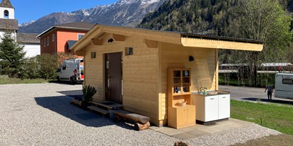Motorhome parking space - WLAN: am ganzen Platz vorhanden - Switzerland - Area Sosta Camper Leventina