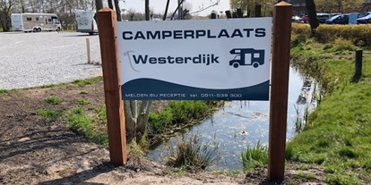 Motorhome parking space - Umgebungsschwerpunkt: See - Netherlands - Camperplaats Westerdijk