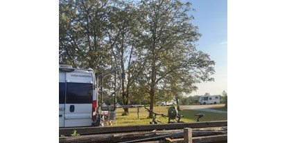 Reisemobilstellplatz - Wohnwagen erlaubt - Österreich - auch Schatten - Camping-Stellplatz Hofmühle
