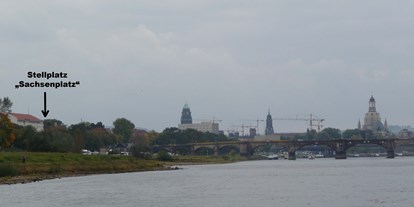 Reisemobilstellplatz - Umgebungsschwerpunkt: Fluss - Lohmen (Landkreis Sächsische Schweiz) - direkt in der City - Sachsenplatz Dresden