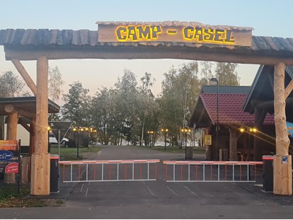 Motorhome parking space - Angelmöglichkeit - Camp Casel - Das Feriendorf für Camping und Wohnen am Gräbendorfer See