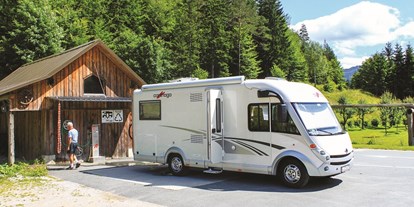 Motorhome parking space - Sauna - Carinthia - Entsorgungsstation - Caravan und Hotel Reisemobilstellplatz Gailberghöhe