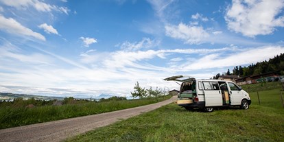 Reisemobilstellplatz - Umgebungsschwerpunkt: am Land - Sumiswald - Hier könnte dein Camper stehen.  - Wyssrüti's Genussplätze