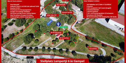Motorhome parking space - öffentliche Verkehrsmittel - Valais - Stellplatz Lampertji 6 Gampel