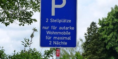 Motorhome parking space - Mülhausen - Stellplatz an der B3