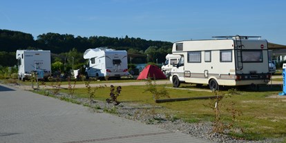 Motorhome parking space - Bad Buchau - Stellplatz am Seencamping Krauchenwies