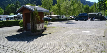 Motorhome parking space - WLAN: teilweise vorhanden - Bavaria - Reisemobilhafen beim Campingpark Oberammergau