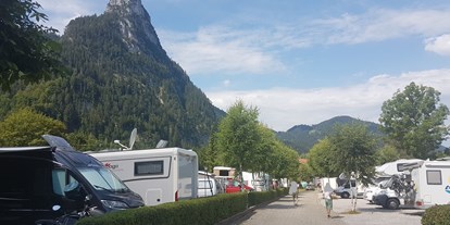 Motorhome parking space - Grauwasserentsorgung - Oberbayern - Reisemobilhafen beim Campingpark Oberammergau