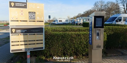 Reisemobilstellplatz - öffentliche Verkehrsmittel - Camperplaats Maastricht