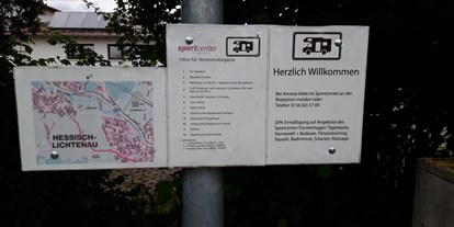 Reisemobilstellplatz - Art des Stellplatz: eigenständiger Stellplatz - Hessisch Lichtenau - Stellplatz Sportcenter Fürstenhagen