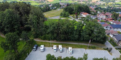 Motorhome parking space - Eging am See - Luftaufnahme des Stellplatzes in Waldkirchen.

(Foto: TI Waldkirchen) - Neuer Wohnmobilstellplatz in Waldkirchen Bayerischer Wald