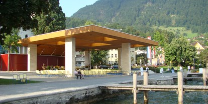 Reisemobilstellplatz - Grauwasserentsorgung - Schweiz - Weggis Pavillon am See - Weggis am Vierwaldstättersee