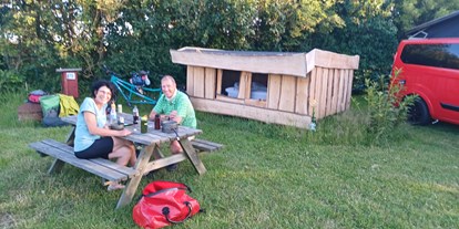 Reisemobilstellplatz - Hunde erlaubt: Hunde erlaubt - Südjütland - Der neue Schutzhütte (shelter) - Daler Camping