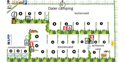 Reisemobilstellplatz - Frischwasserversorgung - Leck - Karte von Daler Camping - Daler Camping