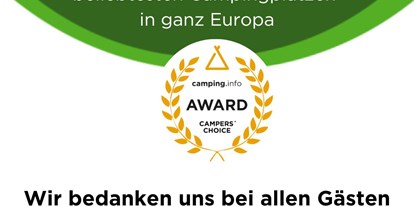 Reisemobilstellplatz - Surfen - Bei der Camping.info Award 2015, 2017, 2018, 2019, 2020 , 2021, 2022 und 2024 haben die Benutzer des größten Campingportals Europas Skiveren Camping  als besten Campingplatz Dänemarks gewählt. - Skiveren Camping