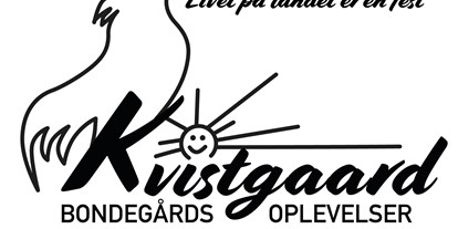 Reisemobilstellplatz - WLAN: nur um die Rezeption vorhanden - Vissenbjerg - Logo mit homepage - Kvistgaard Bauernhoff Erlebnisse