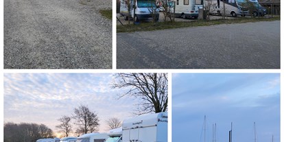 Reisemobilstellplatz - Umgebungsschwerpunkt: Meer - Westjütland - Stellplätze für Wohnmobile in Bork Havn - wir haben 20 Plätze am Hafen - und dazu 7 vor der Schranke - oder auf dem Platz drinnen. - Bork Havn Camping